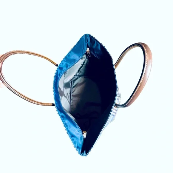 Burberry Blue Label Vintage Plaid Tote Bag – Rare Burberry Japan Line - Picture 13 of 16